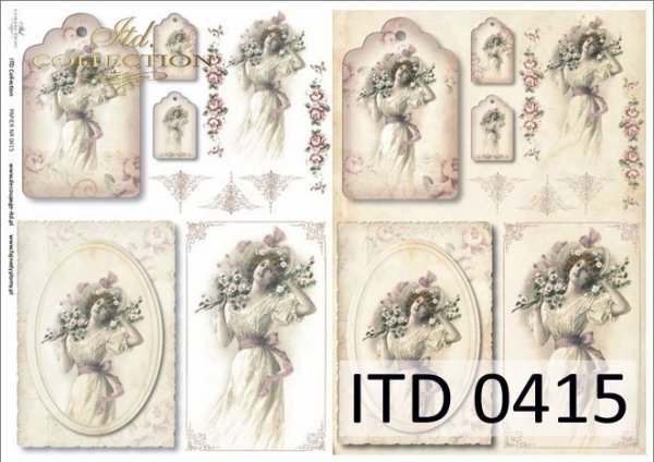 papel decoupage clásico D0415M