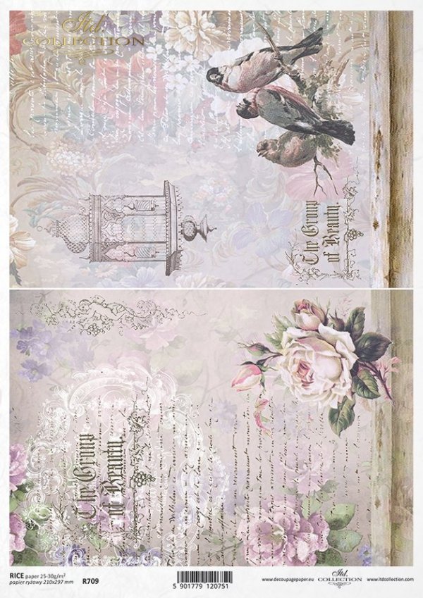 retro, ptak, klatka dla ptaków, ramka, tło, kwiat, róża, róże, dekor, ornament, ręczne pismo, list, R709, bird, birdcage, frame, background, flower, rose, decor, ornament, handwriting, letter, Vogel, Vogelkäfig, Rahmen, Hintergrund, Blume, Rose, Dekor, Or