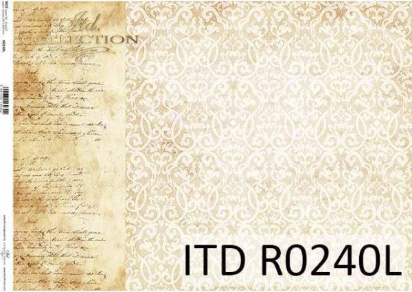 Papier decoupage Vintage, stare pismo, tło, tapeta*Decoupage paper Vintage, old letter, background, wallpaper