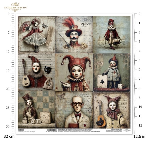 karnawał, teatr, klaun, arlekin, pierrot, kolumbina, doktor, maska wenecka, kostium, vintage, cyrk, marionetka, retro