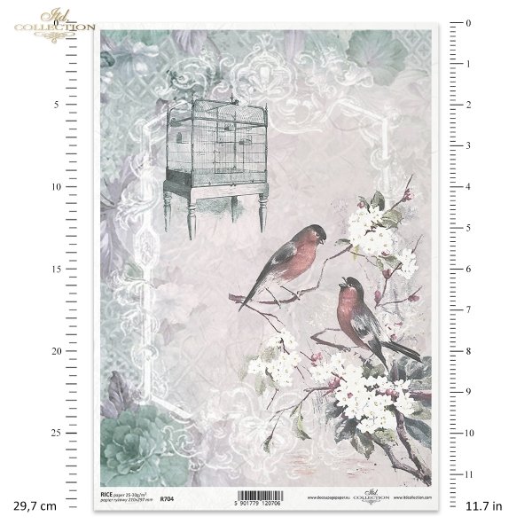retro, ptak, klatka dla ptaków, ramka, tło, kwiat, kwitnące gałęzie, wiosna, R704, bird, birdcage, frame, background, flower, flowering branches, spring, Vogel, Vogelkäfig, Rahmen, Hintergrund, Blume, blühende Zweige, Frühling, pájaro, jaula, marco, fondo