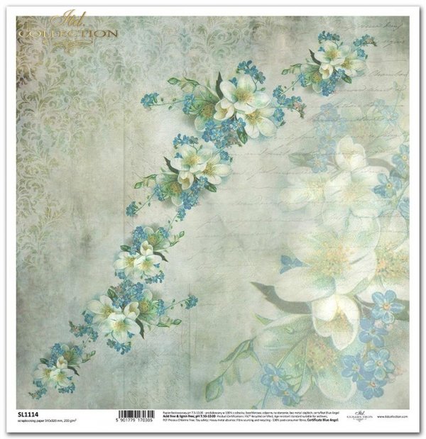 Seria Flower Post - Forget-me-not, kwiatowa poczta - niezapominajka, kwiaty owocowe,  pismo, tło, tapeta*Flower Post Series - Forget-me-not, flower mail - forget-me-not, fruit flowers, letter, background, wallpaper