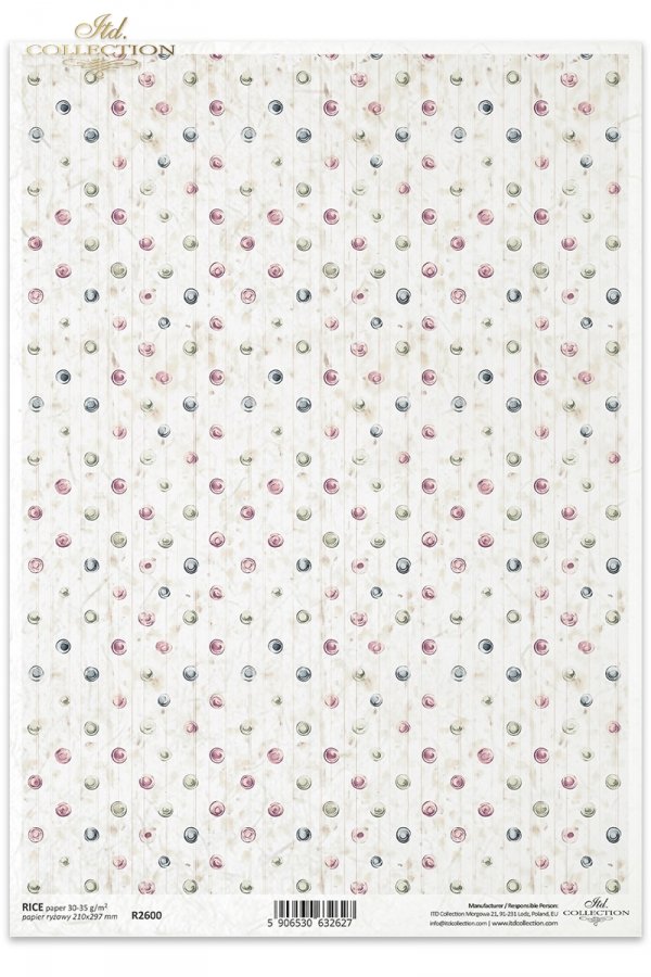 Papel de arroz para decoupage R2600