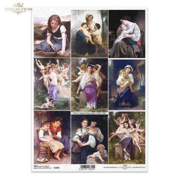 William-Adolphe Bouguereau, malarstwo, portrety matek, matka i dziecko, kobieta, kobiety, dzieci,  painting, portraits of mothers, mother and child, woman, women, children, Malerei, Porträts von Müttern, Mutter und Kind, Frau