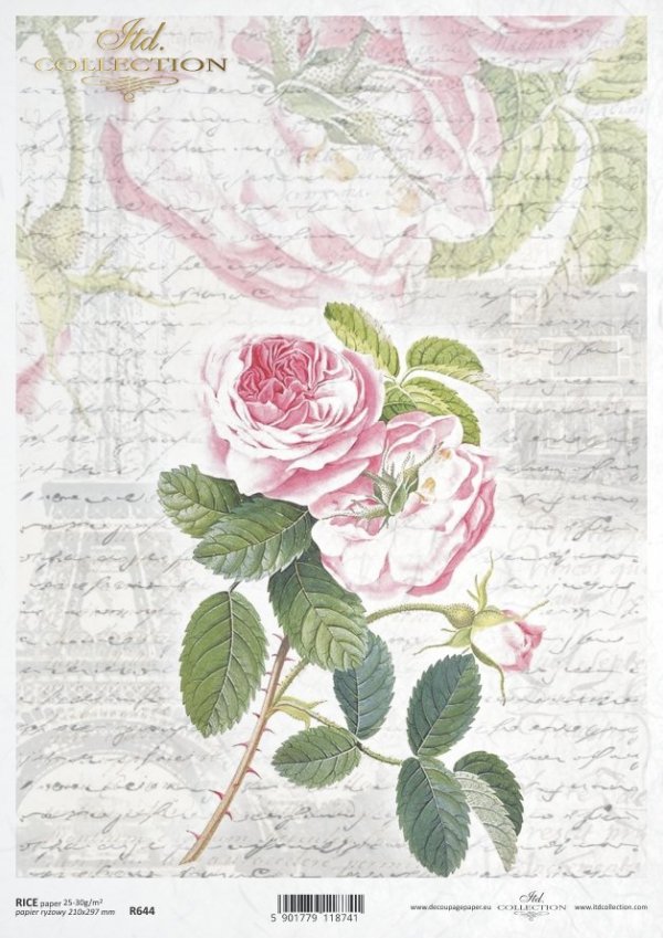 retro, vintage, list, ręczne pismo, róża, kwiat, płatki kwiatów, liście, wieża Eiffla, R644, letter, handwriting, rose, flower, flower petals, leaves, Eiffel Tower, Brief, Handschrift, Rose, Blume, Blütenblätter, Blätter, Eiffelturm, carta, escritura, ros