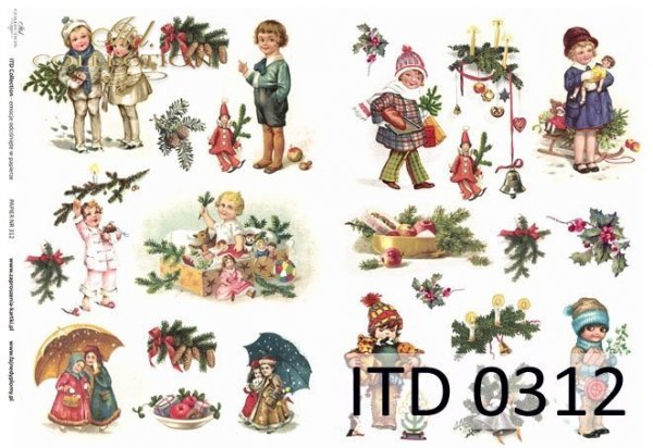 papel decoupage clásico D0312M