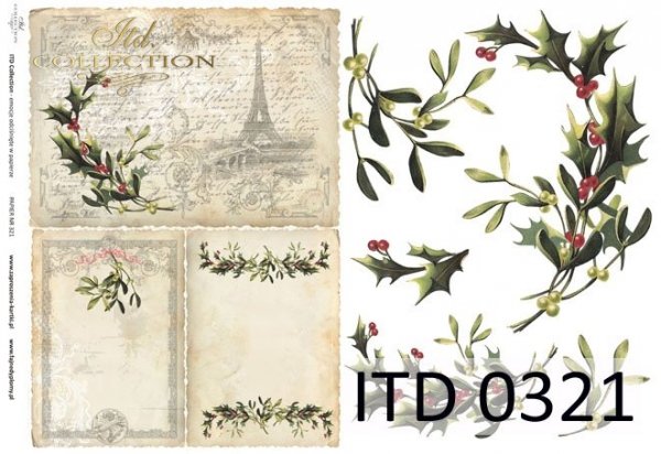 papel decoupage clásico D0321M