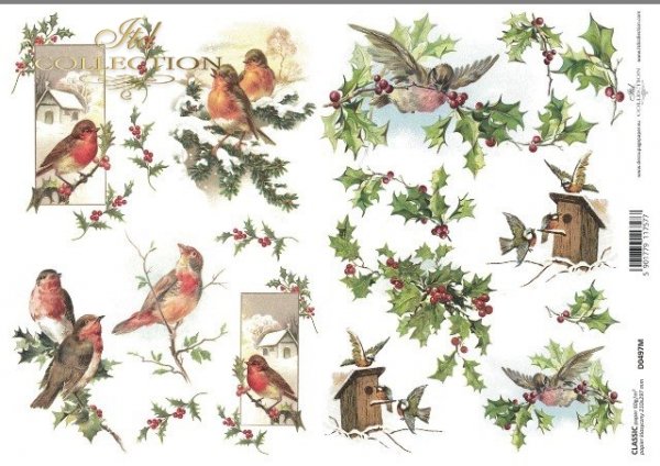 papel decoupage clásico D0497M