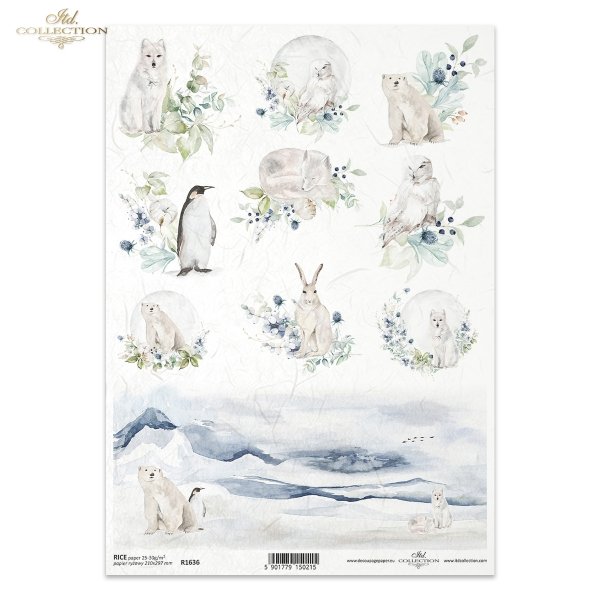 Kraina Lodowej Porcelany, owal, bombki, świąteczny, Boże Narodzenie, Noc wigilijna, zima, leśne zwierzęta, pingwin, zając, lis, sowa, niedźwiedź, The world of ice porcelain, oval, baubles, festive, Christmas Eve, winter, forest animals
