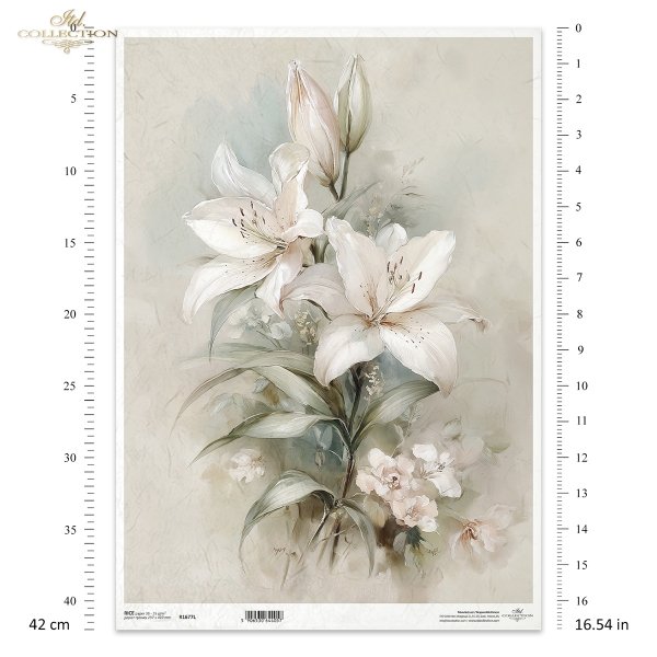 Papel de arroz decoupage A3 R1677L