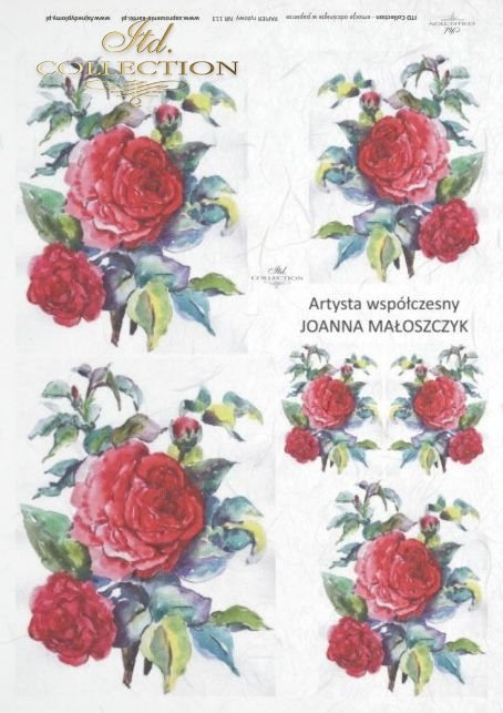 decoupage-painting-Joanna-Maloszczyk-flower-bud-buds-leaves-rose-roses-garden-R0113