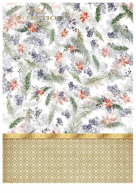 Papiery do scrapbookingu w zestawach - Wieniec adwentowy*Scrapbooking Papiere in Sets - Adventskranz
