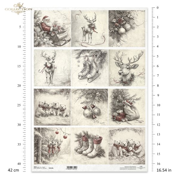 łyżwy, Święty Mikołaj, reniferek, buty, misie polarne, bombki świąteczne, vintage*ice skates, Father Christmas, reindeer, boots, polar bears, Christmas baubles, vintage*Schlittschuhe, Weihnachtsmann, Rentier, Stiefel, Eisbären, Weihnachtskugeln, Vintage*p