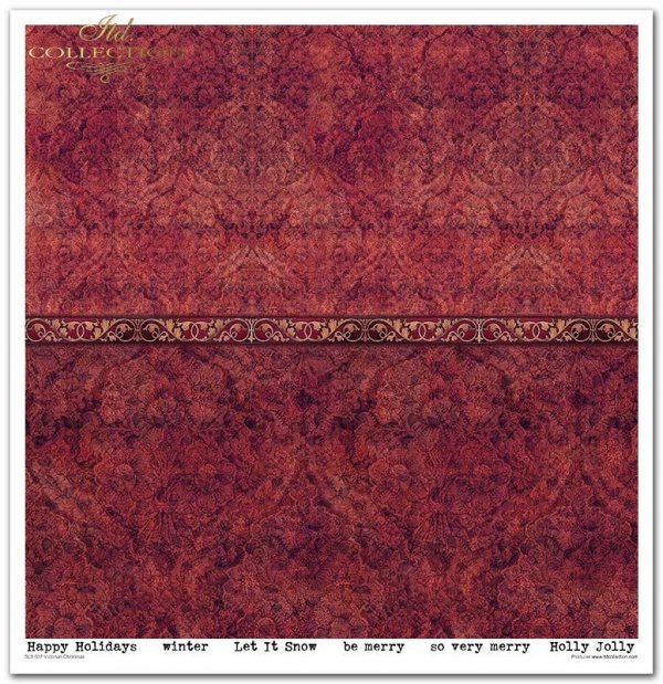 Papeles Scrapbooking SLS-037 ''Navidad victoriana''---- PRODUCTO DE PRECIO REDUCIDO