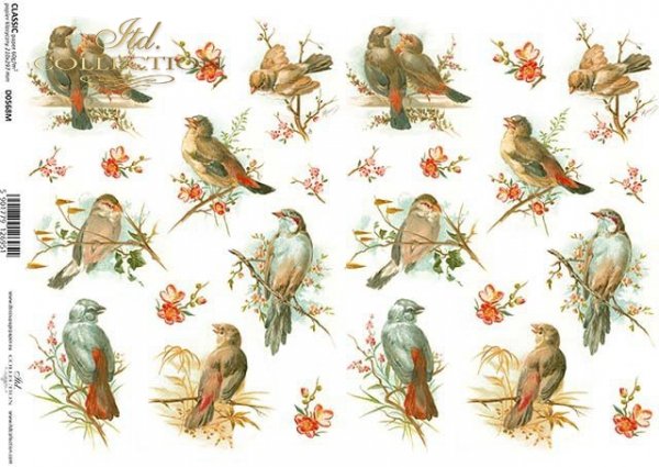Papel especial para decoupage Pascua*Papír na decoupage Velikonoce*Papier für Decouper Ostern
