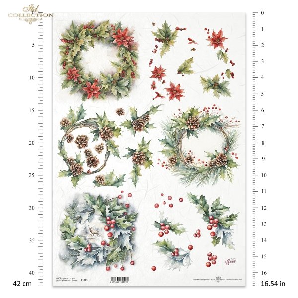zimowe wianki*winter garlands*Wintergirlanden*guirnaldas de invierno