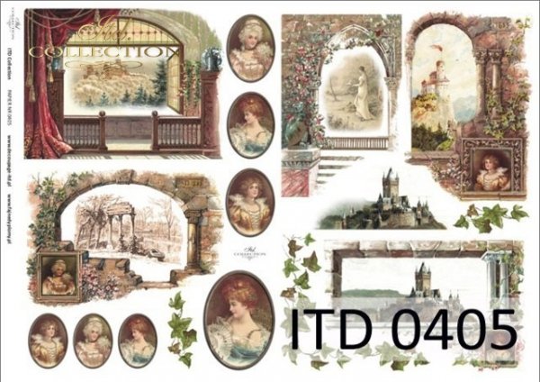 papel decoupage clásico D0405M