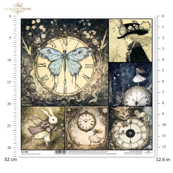 motyl, Biały Królik, zegary, Alicja, Kapelusznik*butterfly, White Rabbit, clocks, Alice, Hatter*Schmetterling, Weißes Kaninchen, Uhren, Alice, Hutmacher
