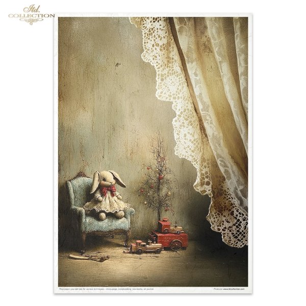 robot, prezenty, święta, vintage, retro, Dziadek do Orzechów, wieniec, pomarańcze, szyszki, lalka, bombki, choinka, pluszowy królik, fotel, pociąg zabawkowy, baletnica, pozytywka, zasłony, konik na biegunach*robot, gifts, Christmas, vintage, retro, Nutcra