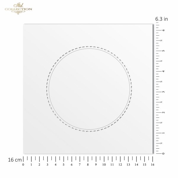 .szablon - maska do scrapbooking (HS code 39206219) 16x16 cm ST0243A
