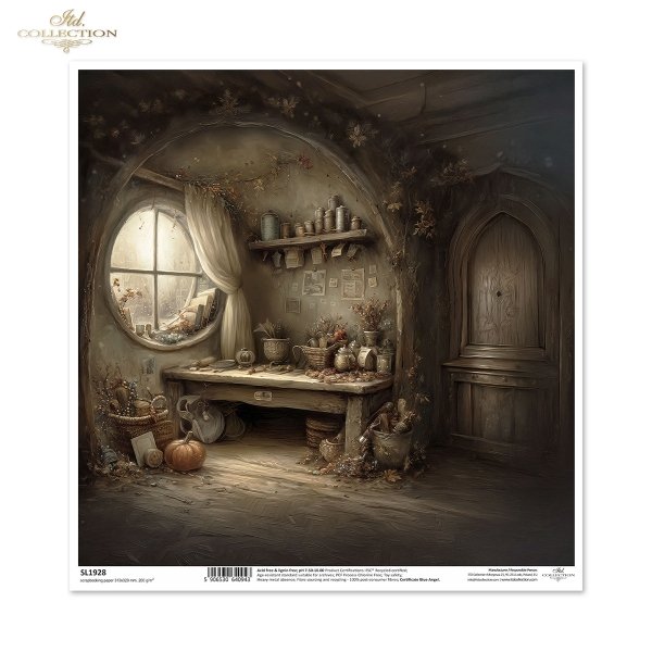 Mouse World - Interior -  Ilustracje,  świat myszek, przytulne wnętrza, bajkowe sceny, kominki, nory mysie, domki, wnętrza