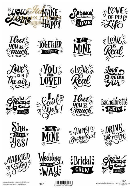 napisy miłosne, ślubne*love lettering, wedding*Liebe Schriftzug, Hochzeit*lettering de amor, boda