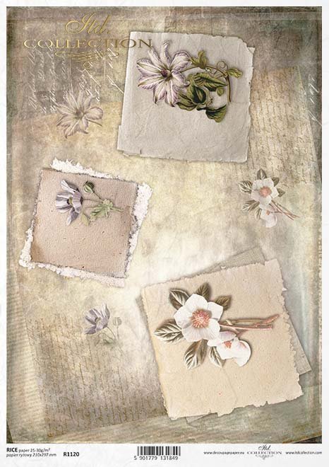 papel decoupage flores*decoupage papírové květiny*Decoupage Papier Blumen