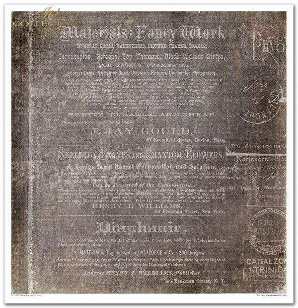 Zestaw do scrapbooking (HS code 48025890) SLS-025 ''Secrets of the old diary''---- PRODUKT PRZECENIONY