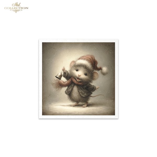 Mouse World - myszy w świątecznych strojach, Boże Narodzenie, ilustracje