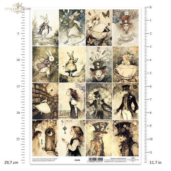 Alicja, Biały Królik, Kapelusznik, baśniowe kompozycje  * Alice, White Rabbit, Hatter, fairy tale compositions  * Alice, Weißes Kaninchen, Hutmacher, Märchenkompositionen * Alicia, Conejo Blanco, Sombrerero, composiciones de cuentos de hadas 