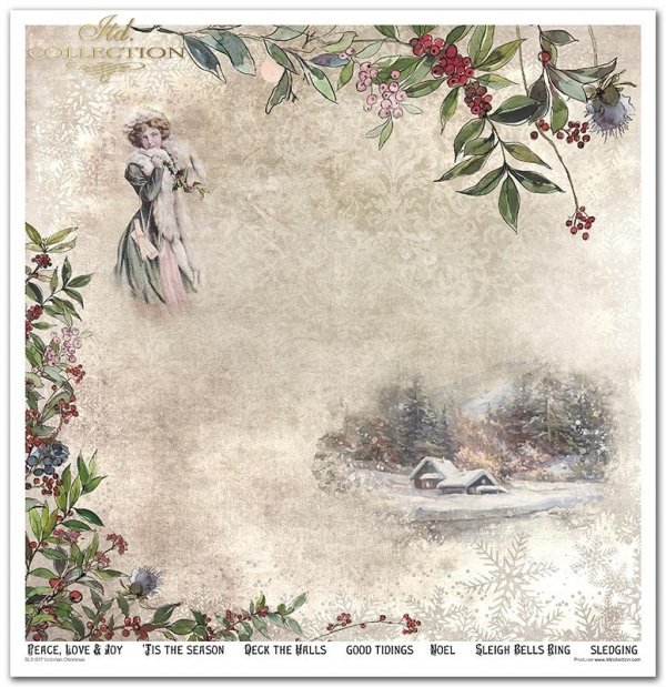 Zestaw do scrapbooking (HS code 48025890) SLS-037 ''Victorian Christmas'' ---- PRODUKT PRZECENIONY