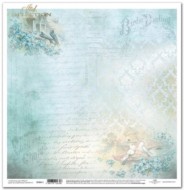 letnie kwiaty, niezapominajki, ptaki, bukiet różnokolorowych kwiatów, pastelowe tło, dekoracyjne ornamentowe tło*forget-me-nots, birds, a bouquet of colorful summer flowers, pastel and decorative ornamental background*Vergissmeinnicht, Vögel, ein Blumenst