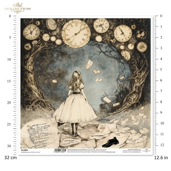 Papier do scrapbooking (HS code 48025890) SL1804