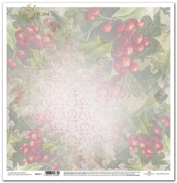 ostrokrzew - czerwone owoce i zielone listki*holly - red fruits and green leaves*Stechpalme - rote Früchte und grüne Blätter
