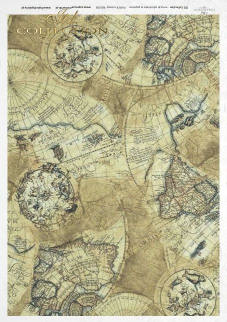 papier ryżowy decoupage - stare mapy * papel de arroz para decoupage - mapas antiguos