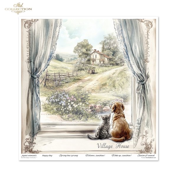 Zestaw do scrapbooking (HS code 48025890) SLS-088 Cottage in the Country
