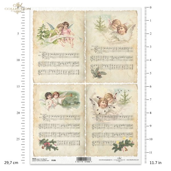 ITD Collection, decoupage, scrapbooking, mixed media, Christmas, angels