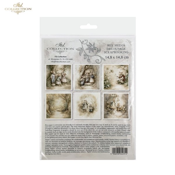 Myszki, sielanka, akwarela, retro, las, natura*Mice, idyll, watercolour, retro, forest, nature*Mäuse, Idylle, Aquarell, Retro, Wald, Natur*Ratones, idilio, acuarela, retro, bosque, naturaleza