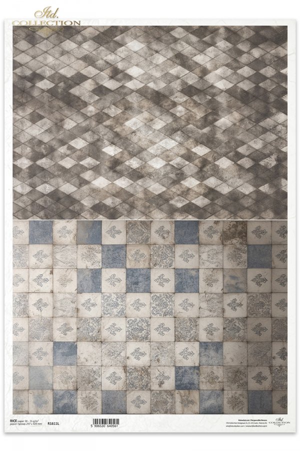Wzór, tekstura, kafelki, diamenty, geometryczny, vintage, retro, grunge, stary styl, ozdobny*Pattern, texture, tiles, diamonds, geometric, vintage, retro, grunge, old style, ornamental