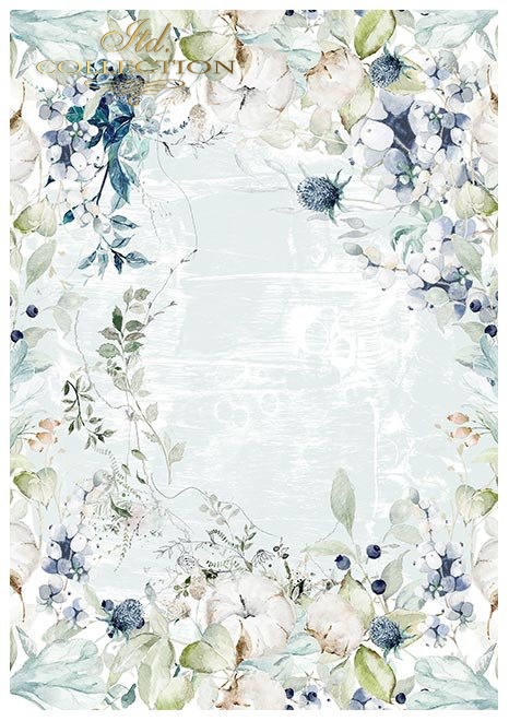 Papiery do scrapbookingu w zestawach - Kraina lodowej porcelany * Set of scrapbooking papers - The land of ice porcelain