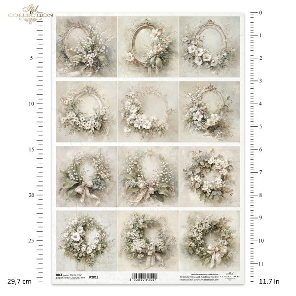 kwiaty, ramy, styl vintage, pastele, elegancja, dekoracja, delikatność, akwarela, botanika, estetyka shabby chic, wianki, zima