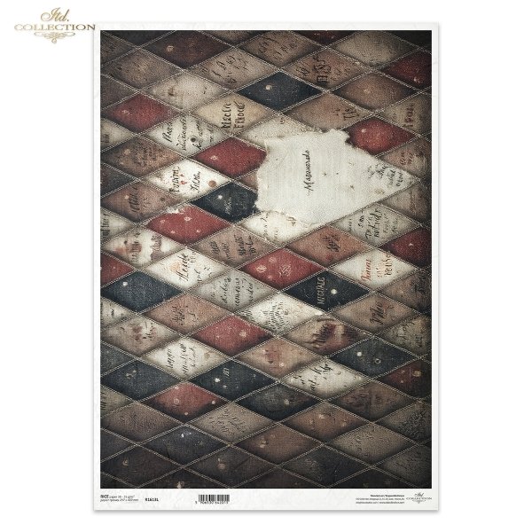 romby, wzór harlekin, diamenty, vintage, tekstura grunge, stare pismo, nity, patyna, tło, retro*rhombuses, harlequin pattern, diamonds, vintage, grunge texture, old writing, rivets, patina, background, retro