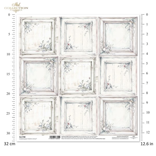 Papier do scrapbooking (HS code 48025890) SL1748