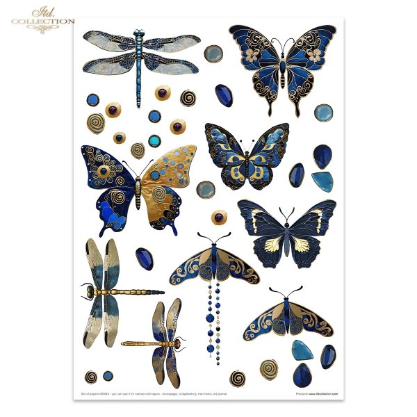 Inspired by Klimt - women, gold, decorative patterns, dragonflies, butterflies, precious stones, mosaics, Art Nouveau motifs