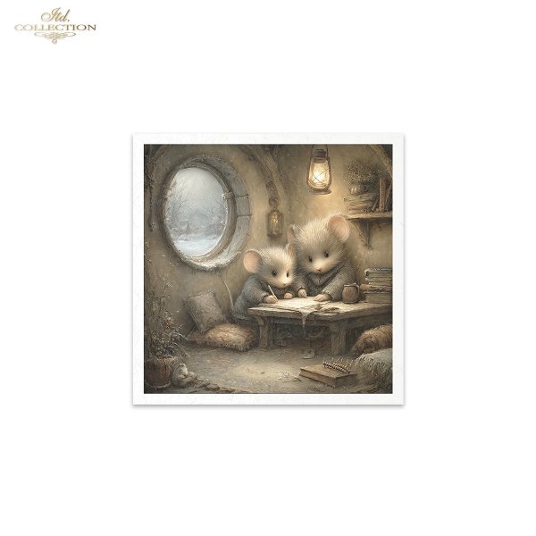 Mouse World - Świat Myszek - Myszki, ilustracje bajkowe, baśniowy las, przytulne, domowe scenki*mice, fairy tale illustrations, fairy tale forest, cosy, homely scenes