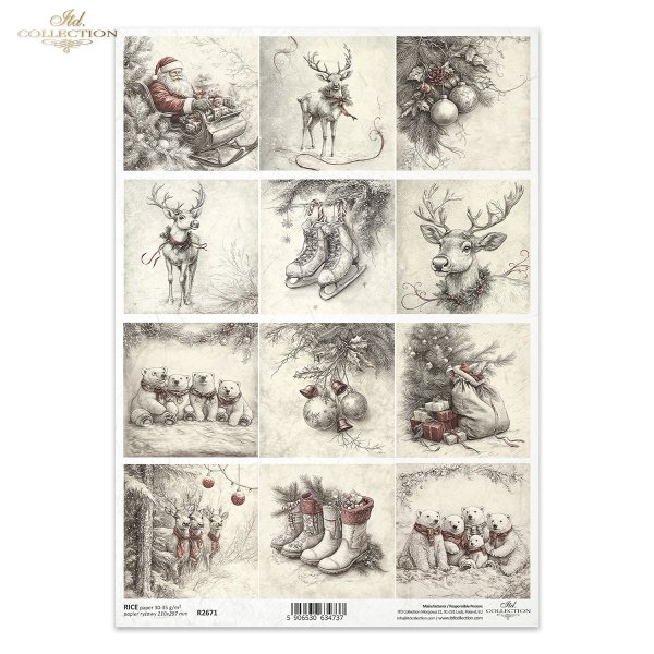 łyżwy, Święty Mikołaj, reniferek, buty, misie polarne, bombki świąteczne, vintage*ice skates, Father Christmas, reindeer, boots, polar bears, Christmas baubles, vintage*Schlittschuhe, Weihnachtsmann, Rentier, Stiefel, Eisbären, Weihnachtskugeln, Vintage*p