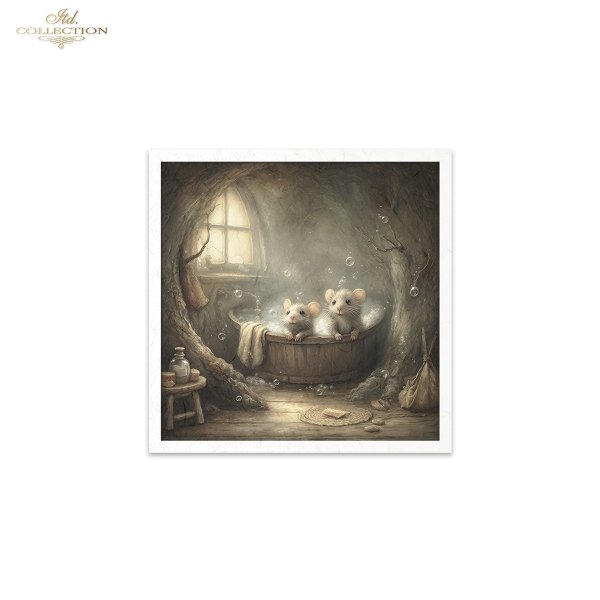 Mouse World - Świat Myszek - Myszki, ilustracje bajkowe, baśniowy las, przytulne, domowe scenki*mice, fairy tale illustrations, fairy tale forest, cosy, homely scenes