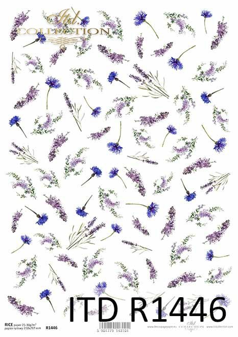 kwiaty, chabry, lawenda, perovskia, drobne elementy*flowers, cornflowers, lavender, perovskia, small elements