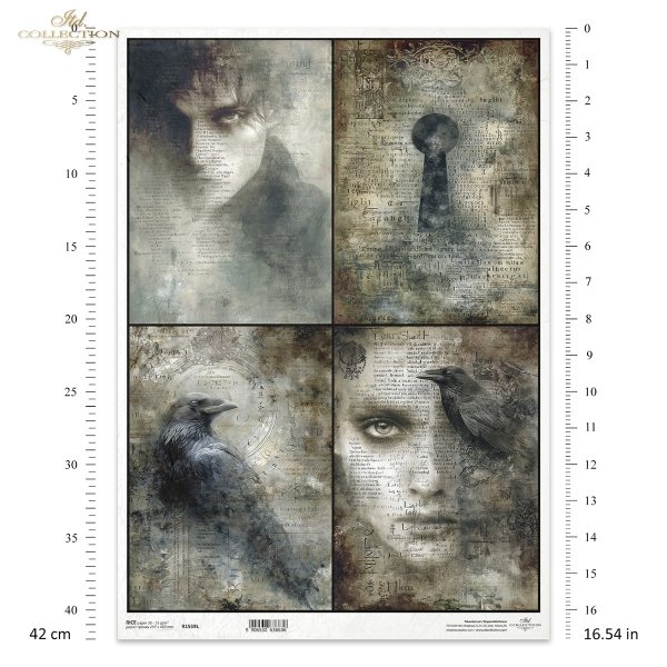 ludzkie twarze, ćmy trupie główki, kruki, nagie drzewa, gotyk, secesja, vintage, melancholia, fantasy*human faces, moths, skulls, ravens, bare trees, Gothic, Art Nouveau, vintage, melancholy, fantasy