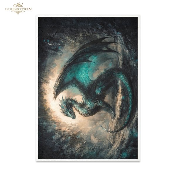 Papier morwowy decoupage FPA3025 seria „An undiscovered magical world” – Nieodkryty magiczny świat * Mulberry decoupage paper FPA3025 „An undiscovered magical world” * Maulbeerpapier für Decoupage FPA3025 – Unentdeckte magische Welt * Papel decoupage more